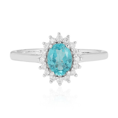 Anello in argento con Apatite Blu