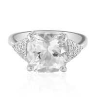 Anello in argento con Topazio Bianco