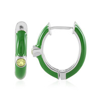 Orecchini in argento con Peridoto