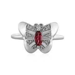 Anello in argento con Tormalina Rosa