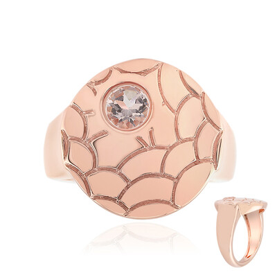 Anello in argento con Morganite del Madagascar (MONOSONO COLLECTION)