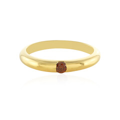 Anello in argento con Diamante Rosso I3