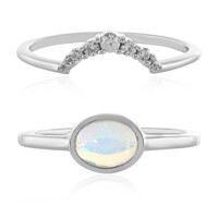 Anello in argento con Opale di Welo