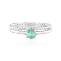 Anello in argento con Smeraldo Russo (Adela Silber)