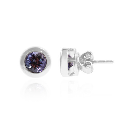 Orecchini in argento con Tanzanite (non riscaldata)