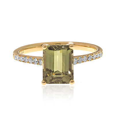 Anello in oro con Tanzanite (non riscaldata)