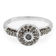 Anello placcato in platino con Diamante Fancy