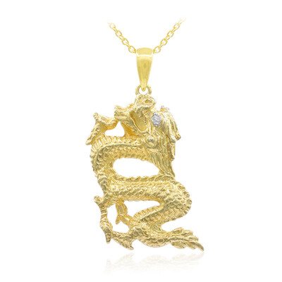 Collana in argento con Topazio Bianco