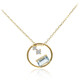 Collana in oro con Acquamarina Brasiliana AAA (CIRARI)