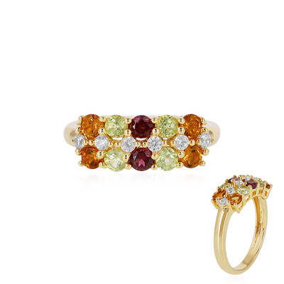 Anello in argento con Rodolite