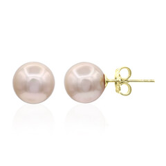 Orecchini in argento con Perla Ming Rosa (TPC)