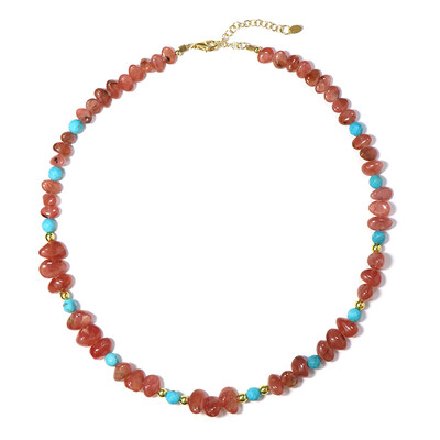Collana in argento con Rodocrosite
