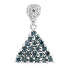 Ciondolo in argento con Diamante Fancy