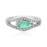 Anello in argento con Smeraldo Etiope