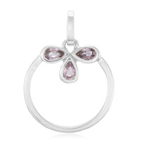Ciondolo in argento con Zaffiro Ceylon Porpora (non riscaldato)