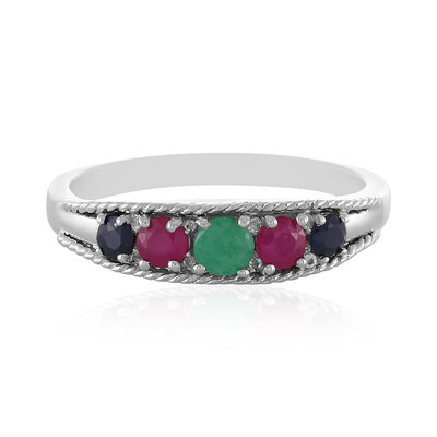 Anello in argento con Smeraldo Socoto