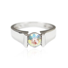 Anello in argento con Topazio Moonlight