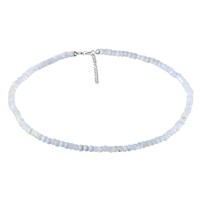 Collana in argento con Calcedonio Blu