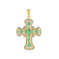 Ciondolo in argento con Smeraldo Zambia