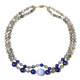 Collana in argento con Agata Lace Blu (Riya)