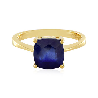 Anello in argento con Zaffiro Blu del Madagascar