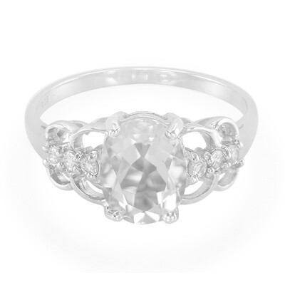 Anello in argento con Petalite