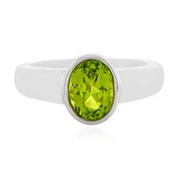 Anello in argento con Peridoto Jilin