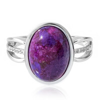 Anello in argento con Turchese Kingman Mohave Porpora