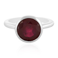 Anello in argento con Rubino del Madagascar