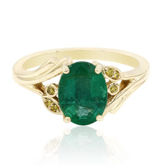 Anello in oro con Smeraldo Zambia