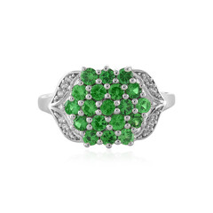Anello in argento con Tsavorite