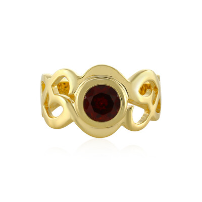 Anello in argento con Granato Mozambico