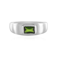 Anello in argento con Diopside Russo