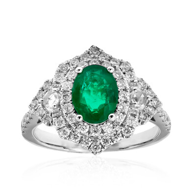 Anello in oro con Smeraldo Zambia AAA (CIRARI)
