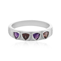 Anello in argento con Ametista Uruguay (SAELOCANA)