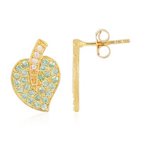 Orecchini in argento con Tsavorite
