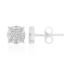 Orecchini in argento con Diamante I1 (G)
