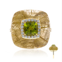 Anello in oro con Peridoto Dashihe  (CIRARI)