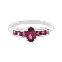 Anello in argento con Rodolite