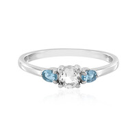 Anello in argento con Quarzo Bianco