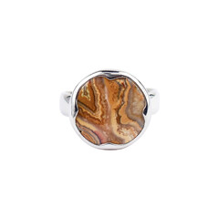 Anello in argento con Agata Lace