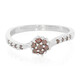 Anello placcato in platino con Diamante Fancy