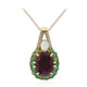 Collana in argento con Rubino