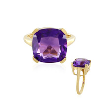 Anello in argento con Ametista Zambiana
