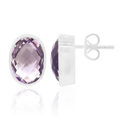 Orecchini in argento con Ametista Rose de France