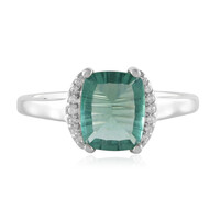 Anello in argento con Fluorite Verde