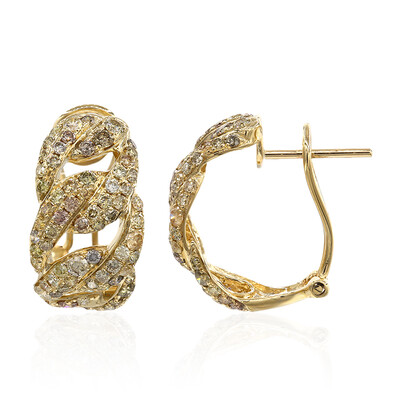 Orecchini in oro con Diamante Fancy SI2 (CIRARI)
