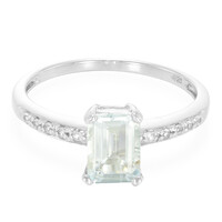 Anello in argento con Acquamarina Brasiliana