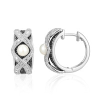 Orecchini in argento con Perla d'Acqua Dolce Bianca
