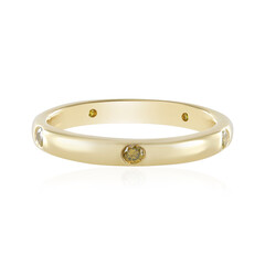 Anello in argento con Diamante Giallo I3